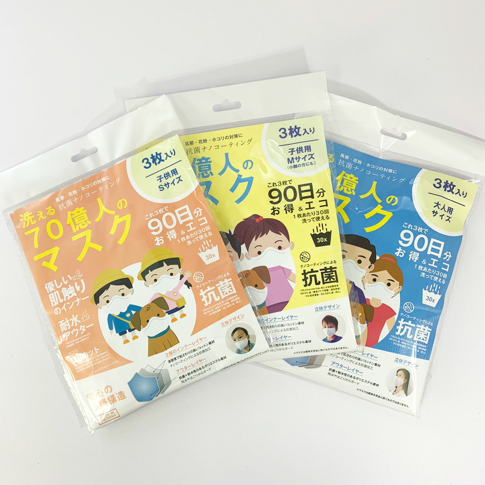 洗えるナノコーティングマスク